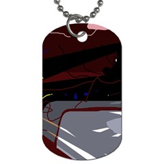 Abstraction Dog Tag (two Sides) by Valentinaart