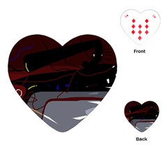 Abstraction Playing Cards (heart)  by Valentinaart