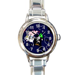 Abstraction Round Italian Charm Watch