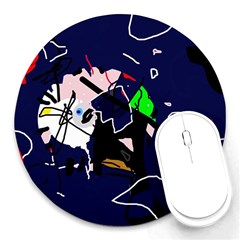 Abstraction Round Mousepads