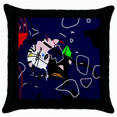 Abstraction Throw Pillow Case (Black)