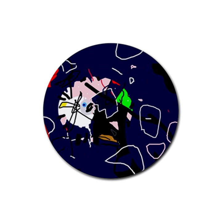 Abstraction Rubber Coaster (Round) 