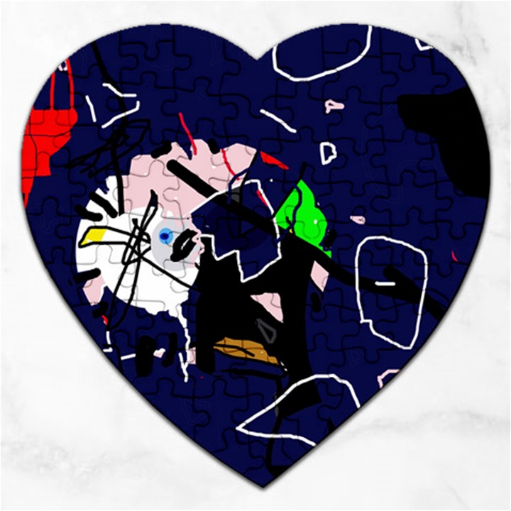 Abstraction Jigsaw Puzzle (Heart)