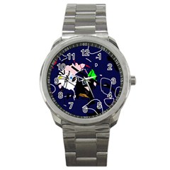 Abstraction Sport Metal Watch