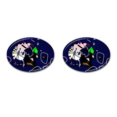 Abstraction Cufflinks (Oval)