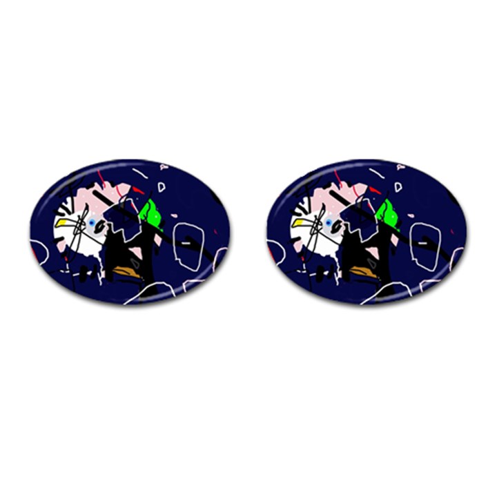 Abstraction Cufflinks (Oval)