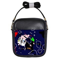 Abstraction Girls Sling Bags