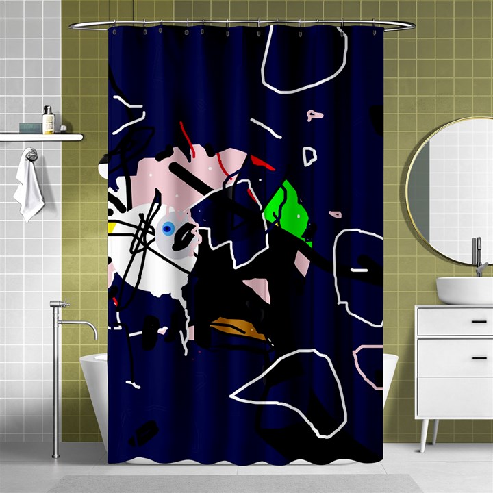 Abstraction Shower Curtain 48  x 72  (Small) 