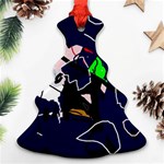 Abstraction Christmas Tree Ornament (Two Sides) Back