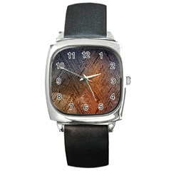 Typography Square Metal Watch