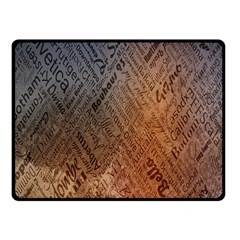 Typography Fleece Blanket (small)