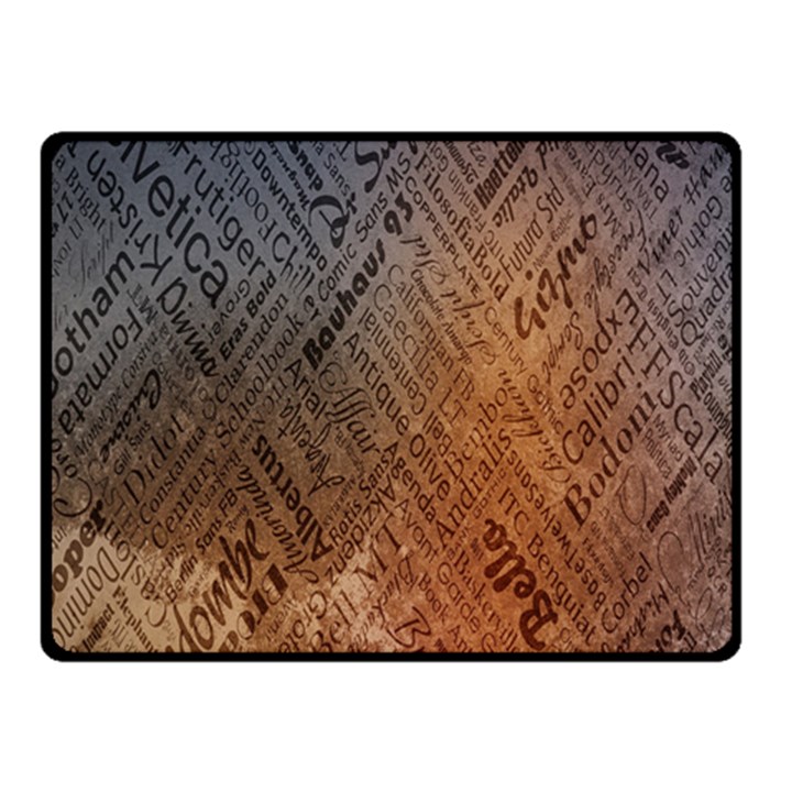 Typography Fleece Blanket (Small)