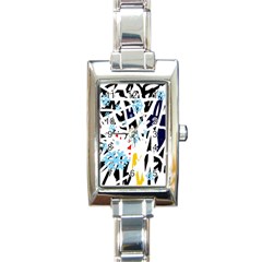 Abstraction Rectangle Italian Charm Watch by Valentinaart