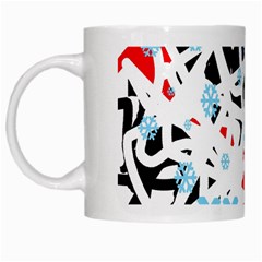 Abstraction White Mugs by Valentinaart