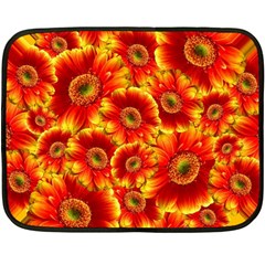 Gerbera Flowers Blossom Bloom Double Sided Fleece Blanket (mini) 