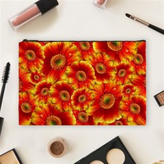 Gerbera Flowers Blossom Bloom Cosmetic Bag (large)  by Nexatart