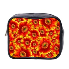 Gerbera Flowers Blossom Bloom Mini Toiletries Bag 2-side by Nexatart