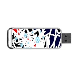 Abstraction Portable Usb Flash (one Side) by Valentinaart