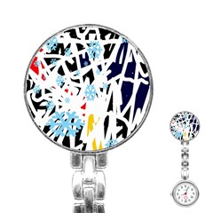 Abstraction Stainless Steel Nurses Watch by Valentinaart