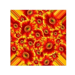 Gerbera Flowers Blossom Bloom Small Satin Scarf (square)