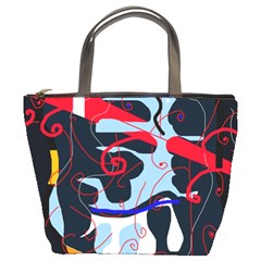 Abstraction Bucket Bags by Valentinaart