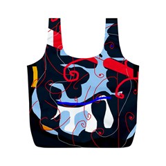 Abstraction Full Print Recycle Bags (m)  by Valentinaart