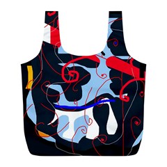 Abstraction Full Print Recycle Bags (l)  by Valentinaart