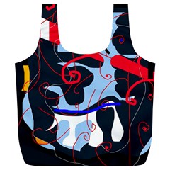 Abstraction Full Print Recycle Bags (l)  by Valentinaart