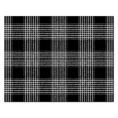 Plaid Checks Background Black Rectangular Jigsaw Puzzl by Nexatart