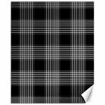 Plaid Checks Background Black Canvas 16  x 20   15.75 x19.29  Canvas - 1