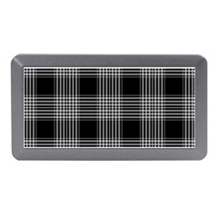 Plaid Checks Background Black Memory Card Reader (mini) by Nexatart