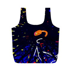 Abstraction Full Print Recycle Bags (m)  by Valentinaart