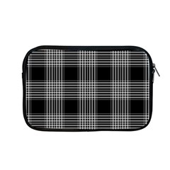 Plaid Checks Background Black Apple Macbook Pro 13  Zipper Case