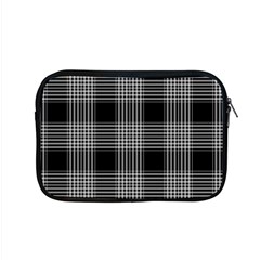 Plaid Checks Background Black Apple Macbook Pro 15  Zipper Case