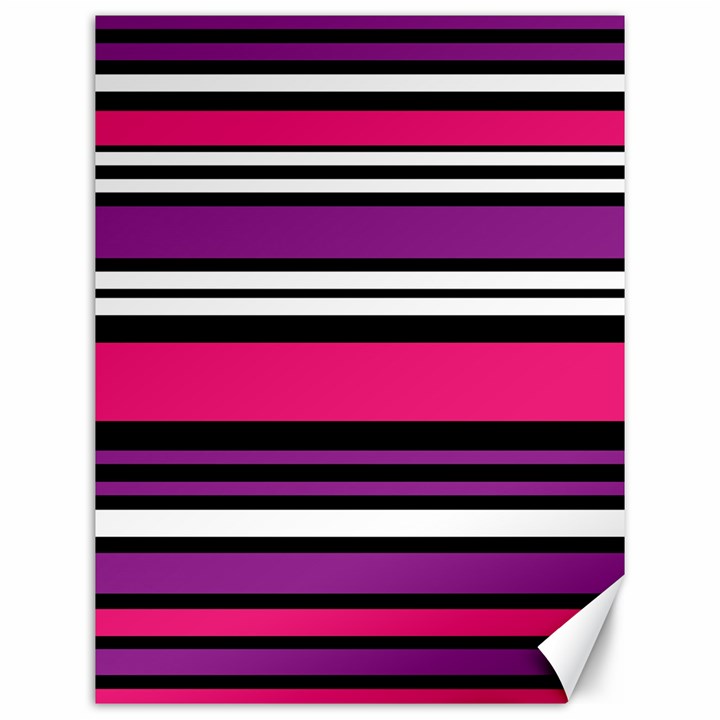 Stripes Colorful Background Canvas 12  x 16  