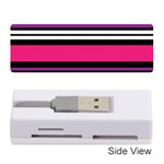 Stripes Colorful Background Memory Card Reader (Stick)  Front