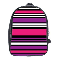 Stripes Colorful Background School Bags (xl)  by Nexatart