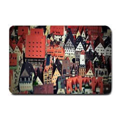 Tilt Shift Of Urban View During Daytime Small Doormat  by Nexatart