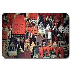 Tilt Shift Of Urban View During Daytime Large Doormat 