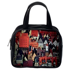 Tilt Shift Of Urban View During Daytime Classic Handbags (one Side) by Nexatart