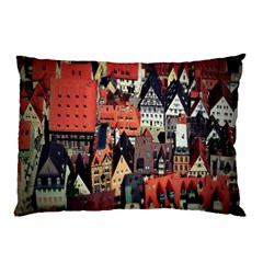 Tilt Shift Of Urban View During Daytime Pillow Case by Nexatart