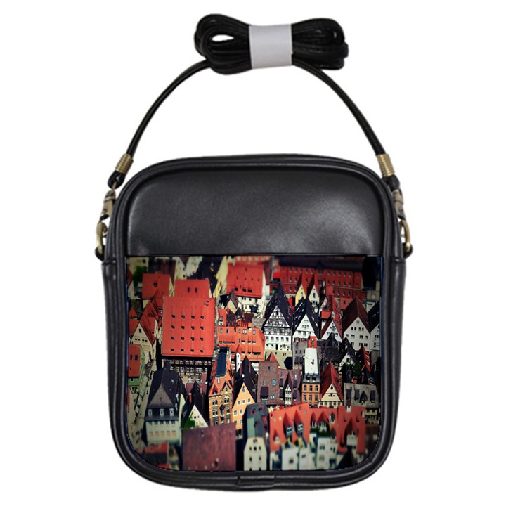 Tilt Shift Of Urban View During Daytime Girls Sling Bags