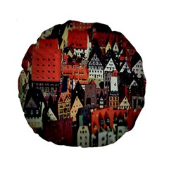 Tilt Shift Of Urban View During Daytime Standard 15  Premium Round Cushions by Nexatart