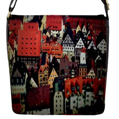 Tilt Shift Of Urban View During Daytime Flap Messenger Bag (s) by Nexatart