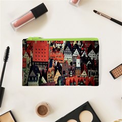 Tilt Shift Of Urban View During Daytime Cosmetic Bag (xs) by Nexatart