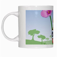 Easter Spring Flowers Happy White Mugs