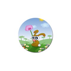 Easter Spring Flowers Happy Golf Ball Marker (4 Pack) by Nexatart