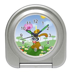 Easter Spring Flowers Happy Travel Alarm Clocks by Nexatart