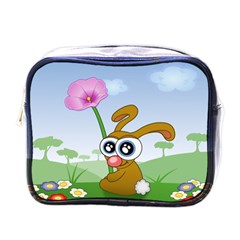 Easter Spring Flowers Happy Mini Toiletries Bags by Nexatart