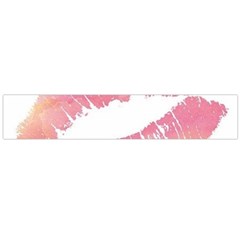 Pink Lips Flano Scarf (large) by Brittlevirginclothing